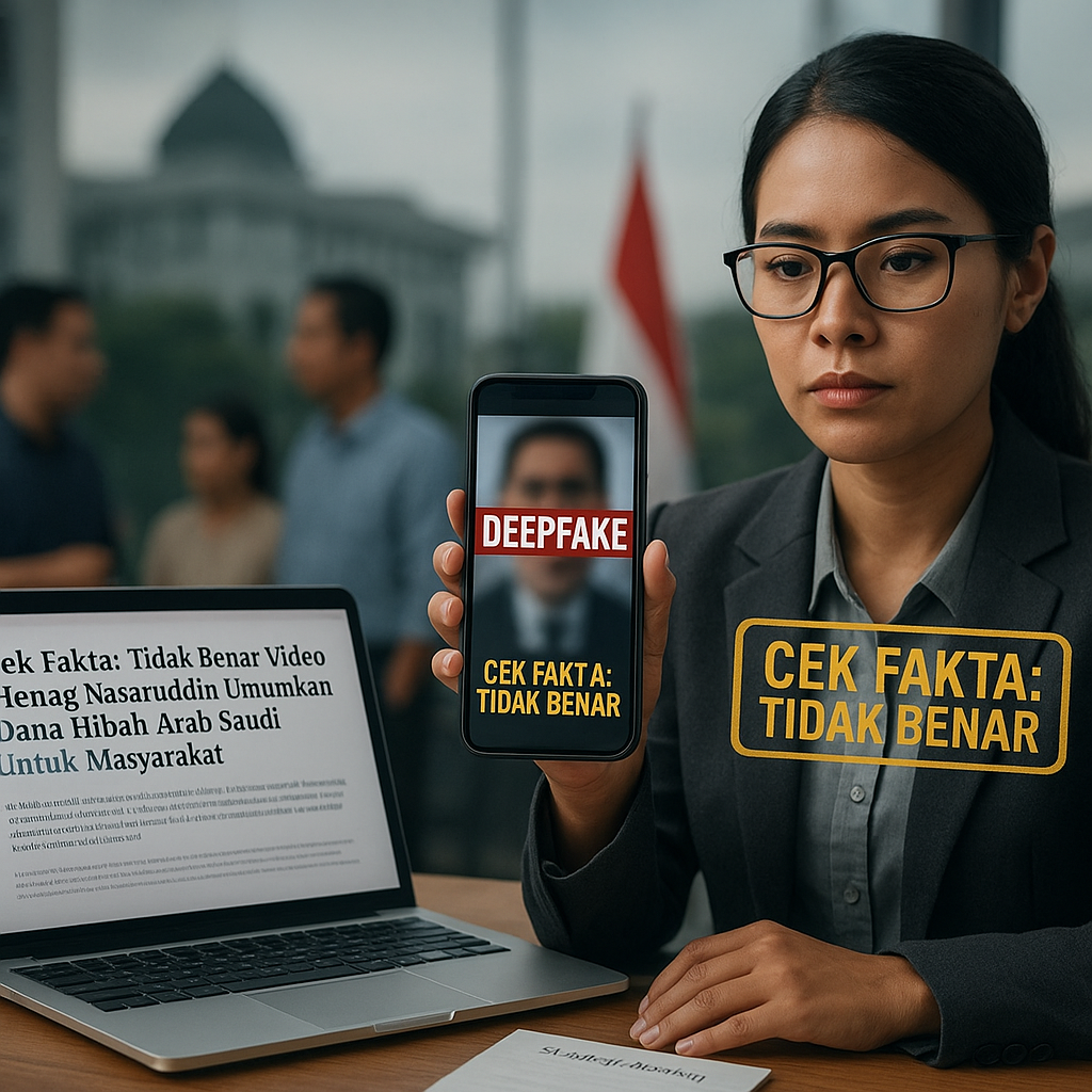 Cek Fakta: Tidak Benar Video Menag Nasaruddin Umumkan Dana Hibah Arab Saudi untuk Masyarakat