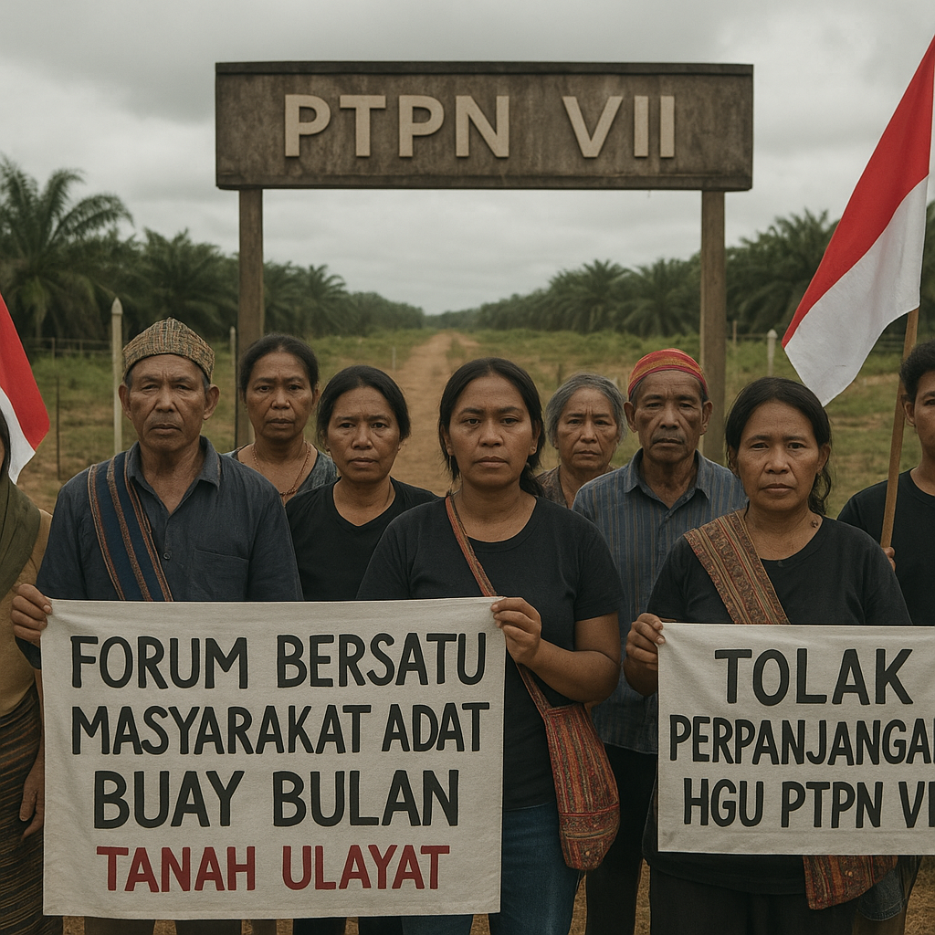 Masyarakat Adat Buay Bulan Bentuk Forum, Tolak Perpanjangan HGU PTPN VII