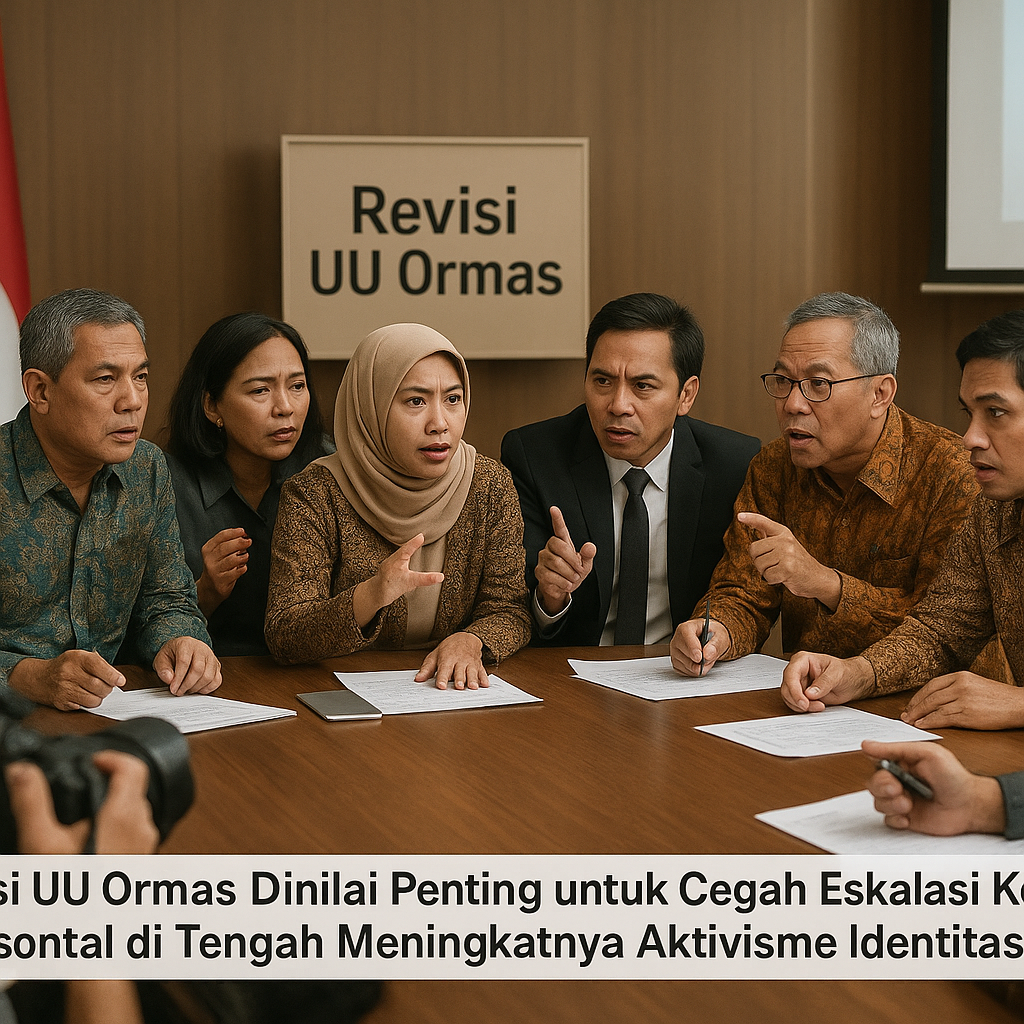Revisi UU Ormas Dinilai Penting untuk Cegah Eskalasi Konflik Horisontal di Tengah Meningkatnya Aktivisme Identitas