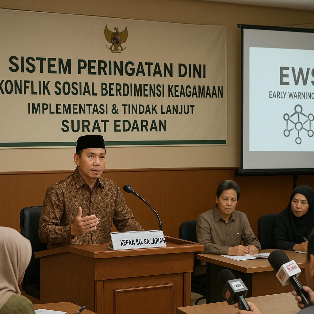 Kepala KUA Salapian Sampaikan Implementasi Sistem Peringatan Dini Konflik Sosial Berdimensi Keagamaan