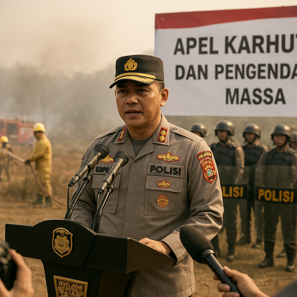 Kapolda Jambi Tekankan Respons Cepat dan Terukur dalam Apel Karhutla dan Pengendalian Massa