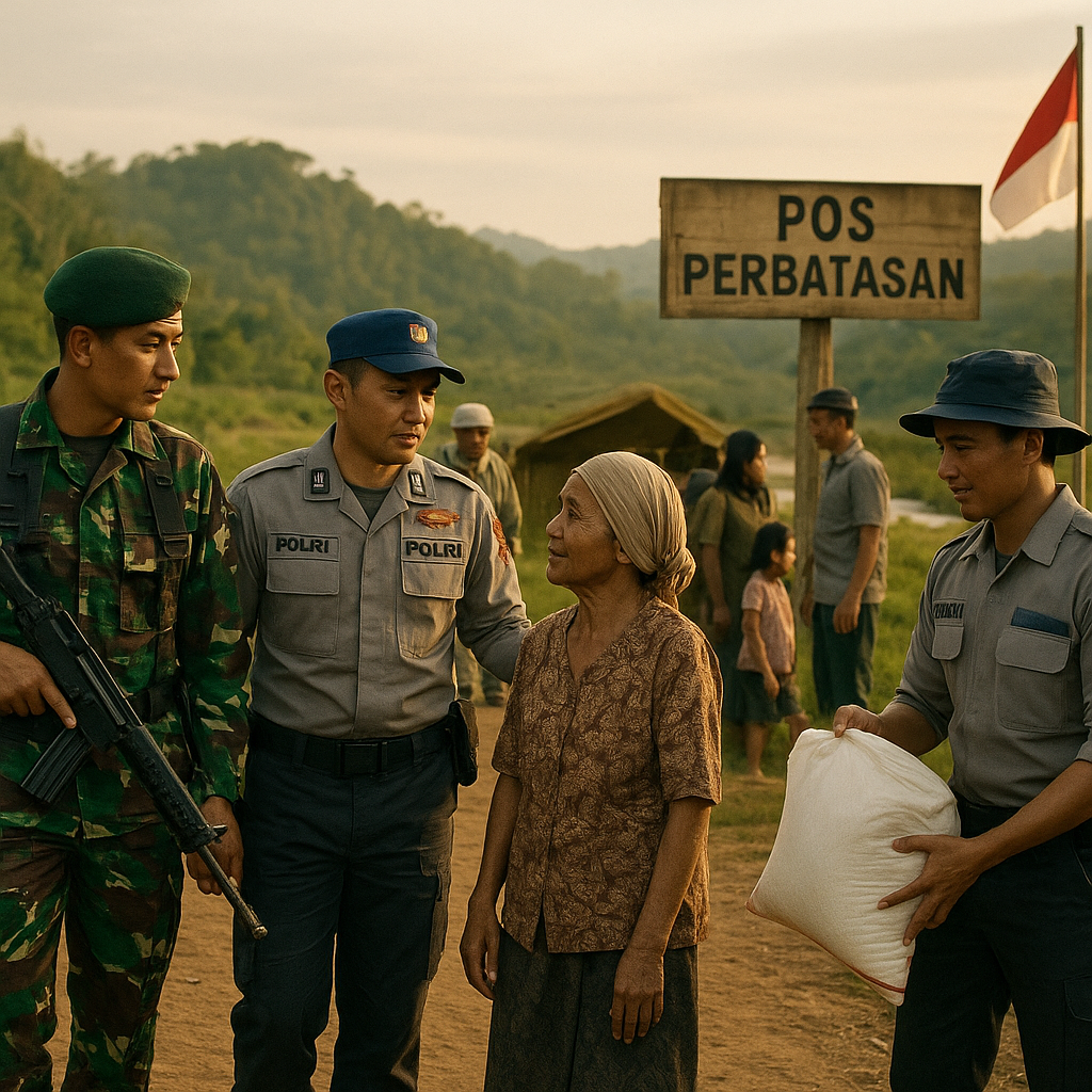 Strategi TNI-Polri dalam Menjaga Stabilitas di Daerah Perbatasan: Antara Pengamanan dan Pendekatan Kemanusiaan