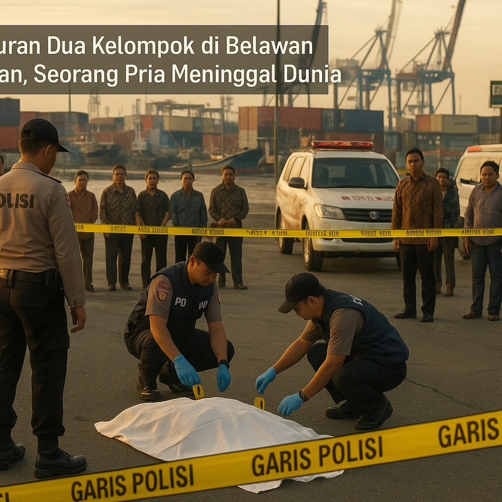 Tawuran Dua Kelompok di Belawan Medan, Seorang Pria Meninggal Dunia