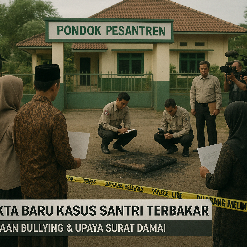 Fakta Baru Kasus Santri Terbakar: Dugaan Bullying Anak Pemilik Ponpes dan Upaya Surat Damai