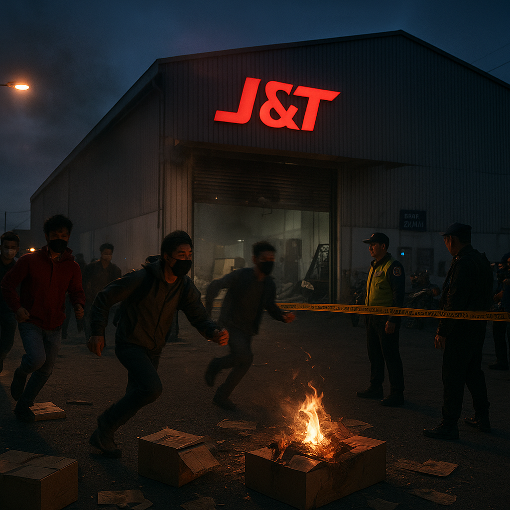 Kronologi Gudang J&T di Kebumen Diserang dan Dilempar Molotov, Berawal dari Konflik Pemuda