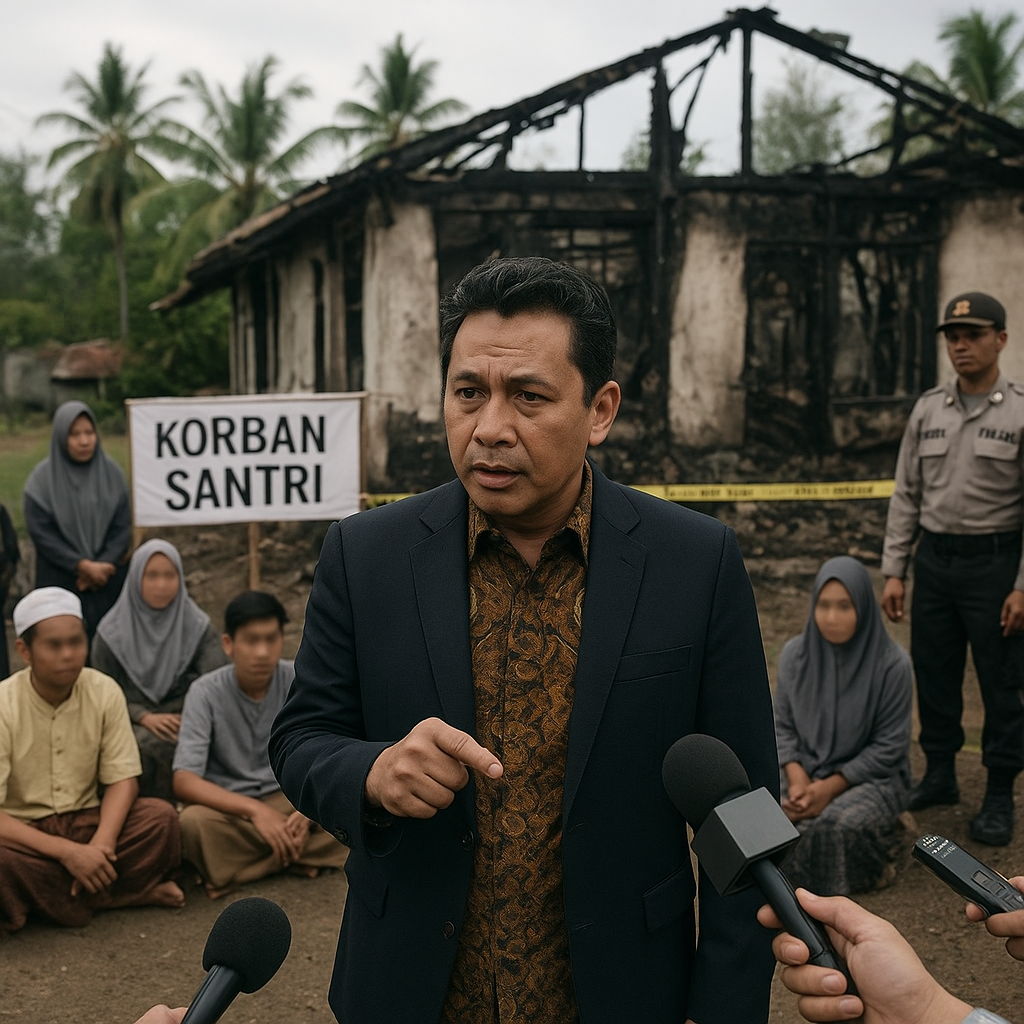 Sedih Lihat Kondisi Korban, Wakil DPR RI Desak Aparat Penegak Hukum Tegas pada Kasus Dugaan Pembakaran Santri di Lombok