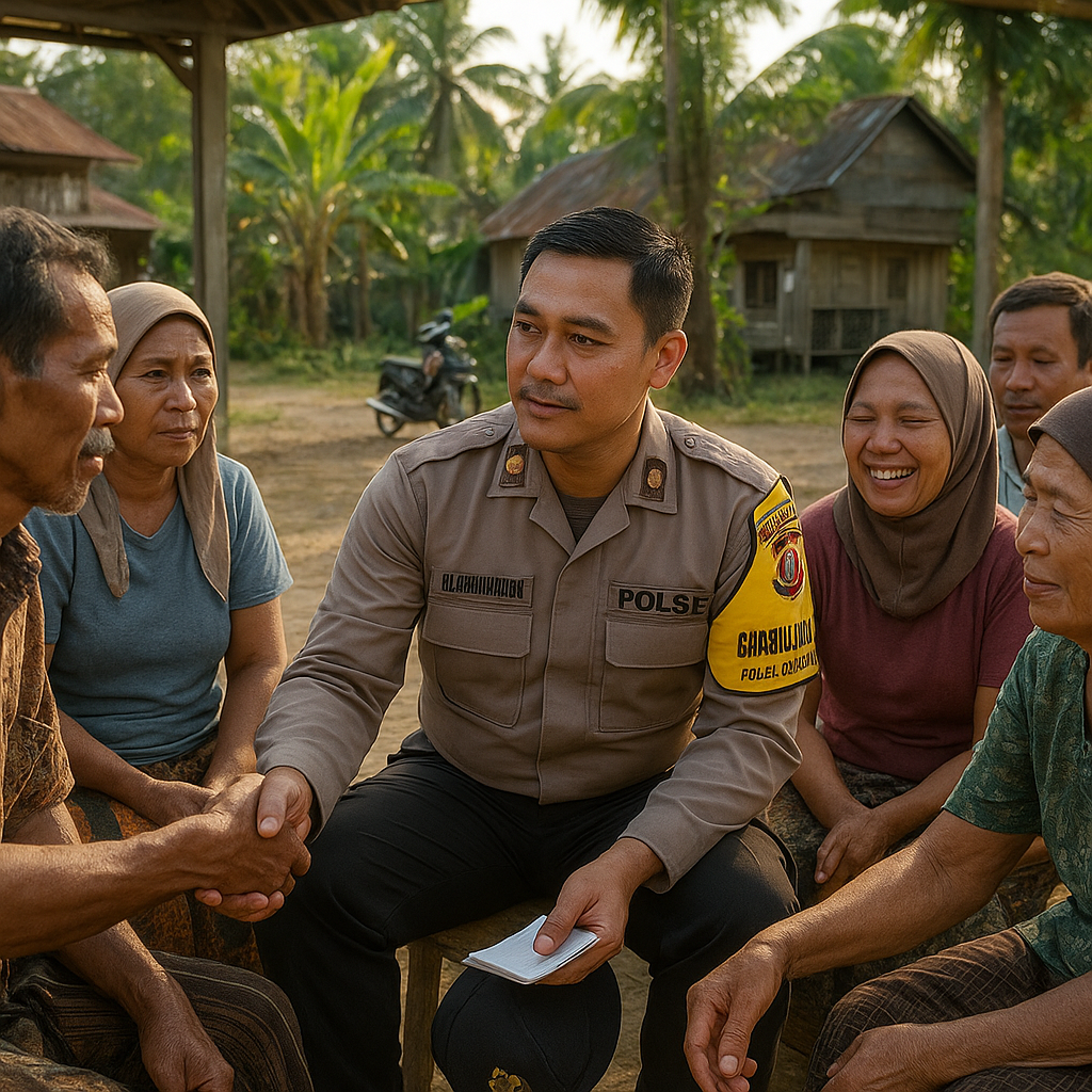 Redam Ketegangan Antarwarga, Bhabinkamtibmas Polsek Loa Kulu Berhasil Mediasi Kesalahpahaman di Desa Sumber Sari