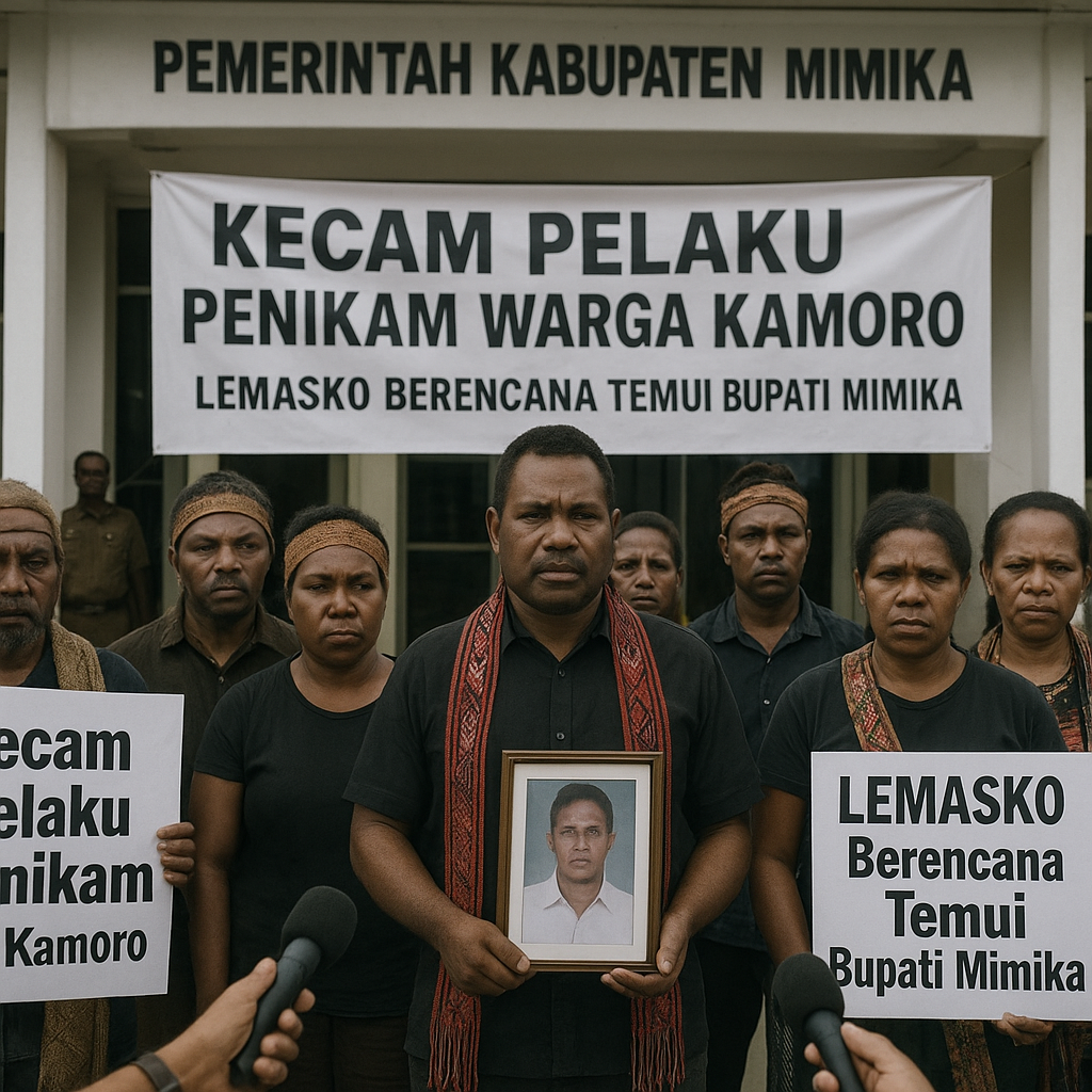 Kecam Pelaku Penikam Warga Kamoro, LEMASKO Berencana Temui Bupati Mimika Bahas Solusi Pulangkan Warga Asmat