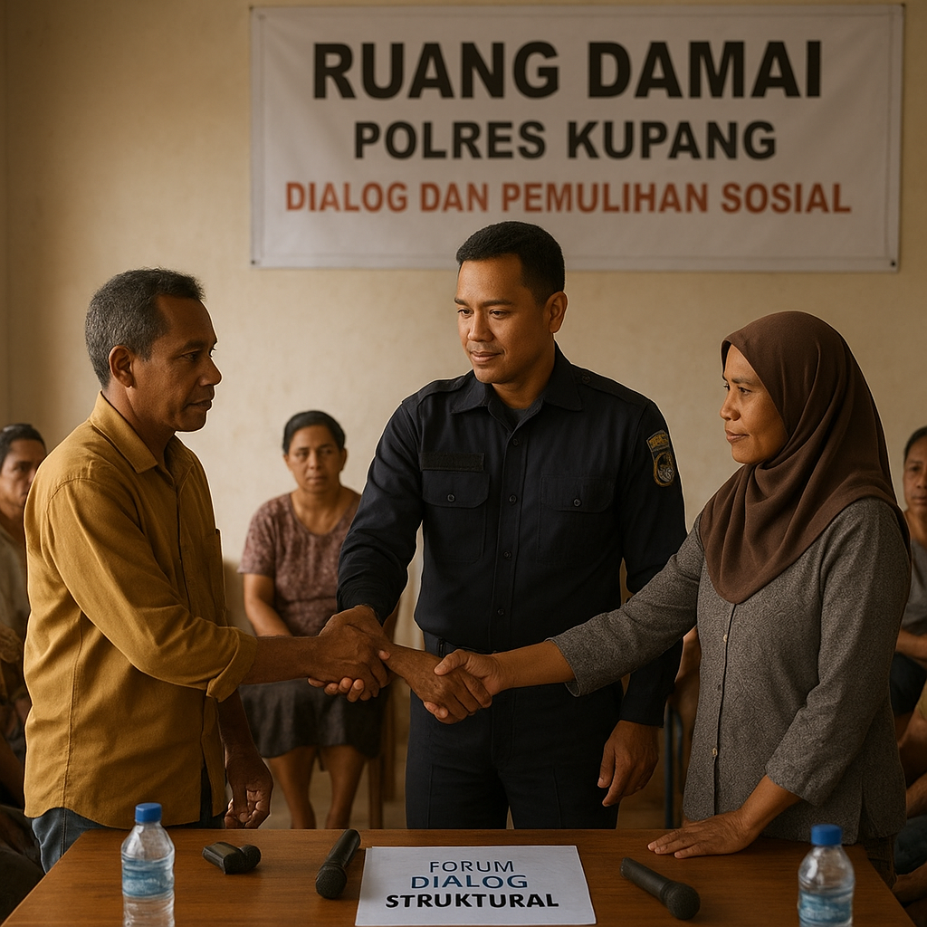 Polres Kupang Buka Ruang Damai Bagi Bentrok Antar Kelompok di Fatuleu, Dorong Dialog dan Pemulihan Sosial