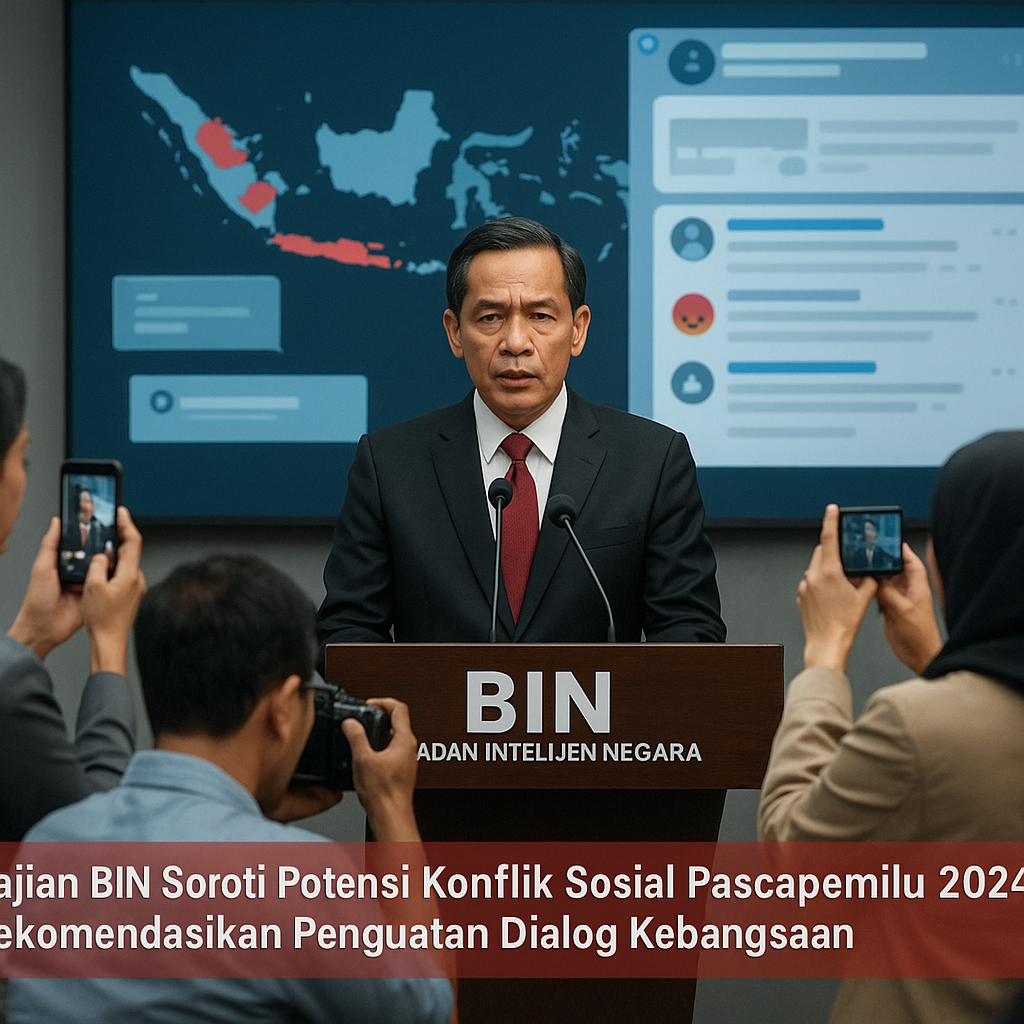 Kajian BIN Soroti Potensi Konflik Sosial Pascapemilu 2024, Rekomendasikan Penguatan Dialog Kebangsaan