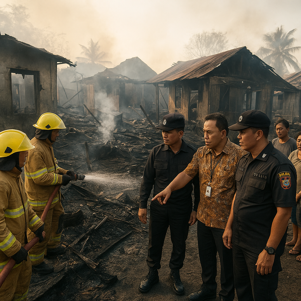67 Rumah Terbakar dalam Konflik Adonara, Pemda dan Polda NTT Bentuk Satgas Khusus