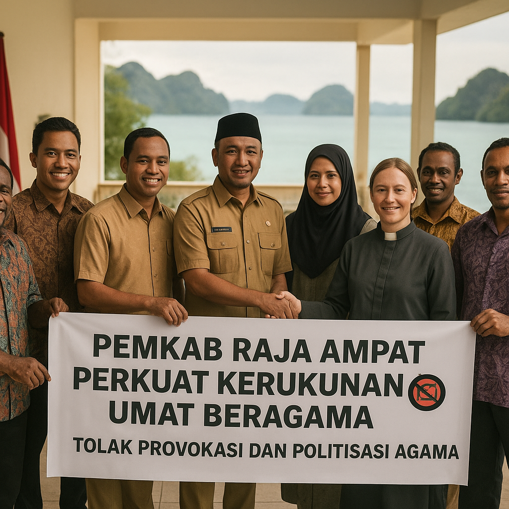 Pemkab Raja Ampat Perkuat Kerukunan Umat Beragama, Ajak Masyarakat Tolak Provokasi dan Politisasi Agama