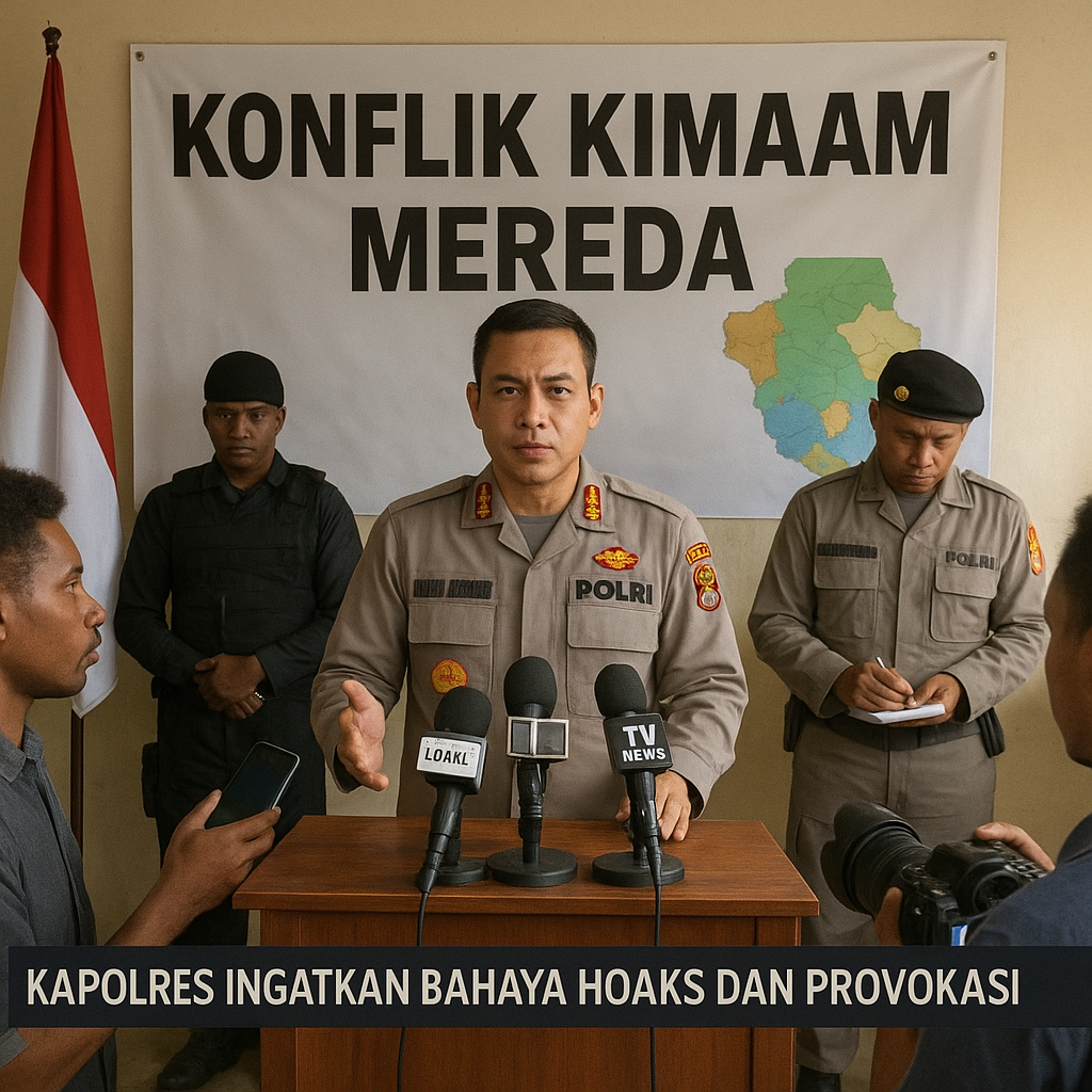 Konflik Kimaam Mereda, Kapolres Merauke Ingatkan Bahaya Hoaks dan Provokasi