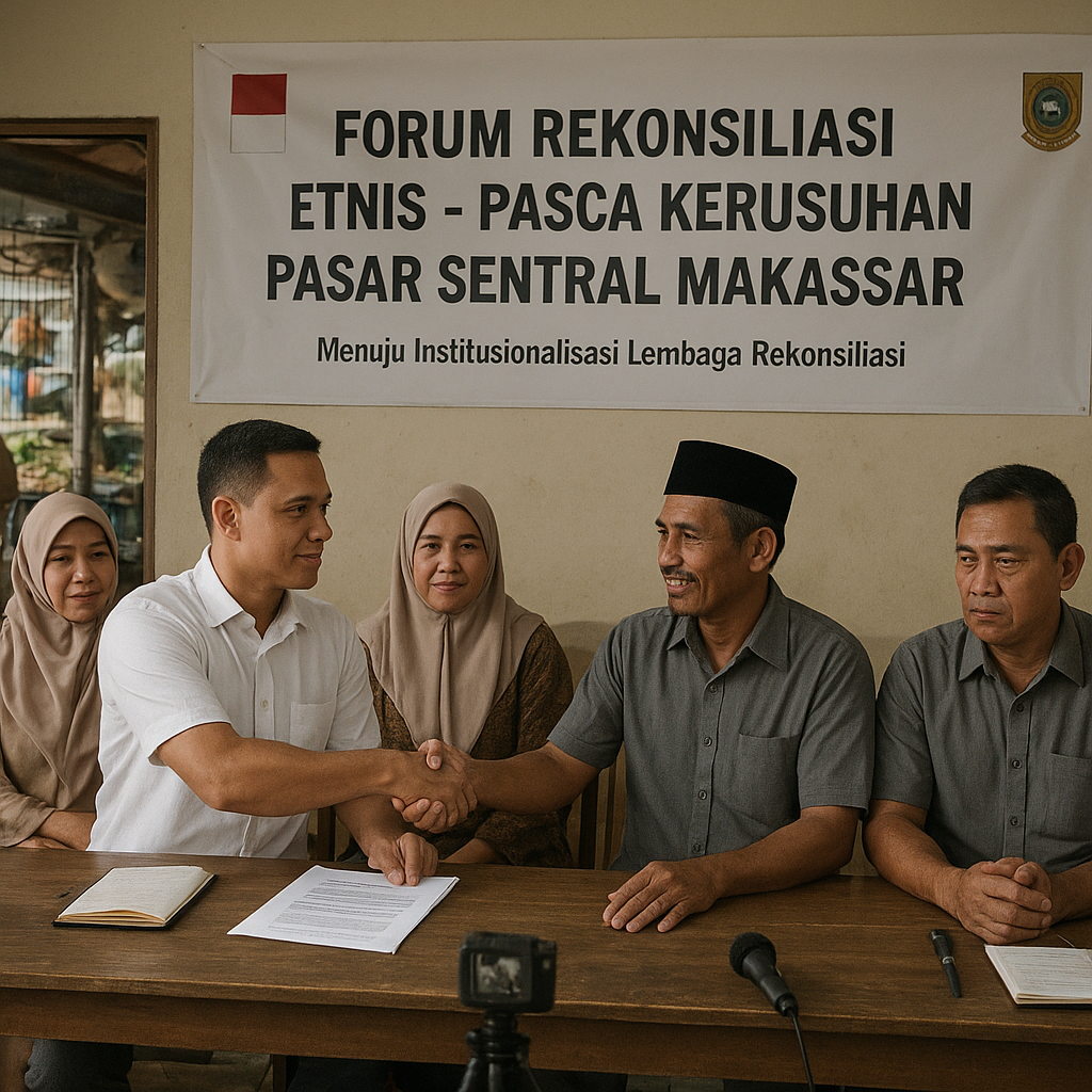 Forum Rekonsiliasi Etnis Dibentuk Pasca Kerusuhan di Pasar Sentral Kota Makassar