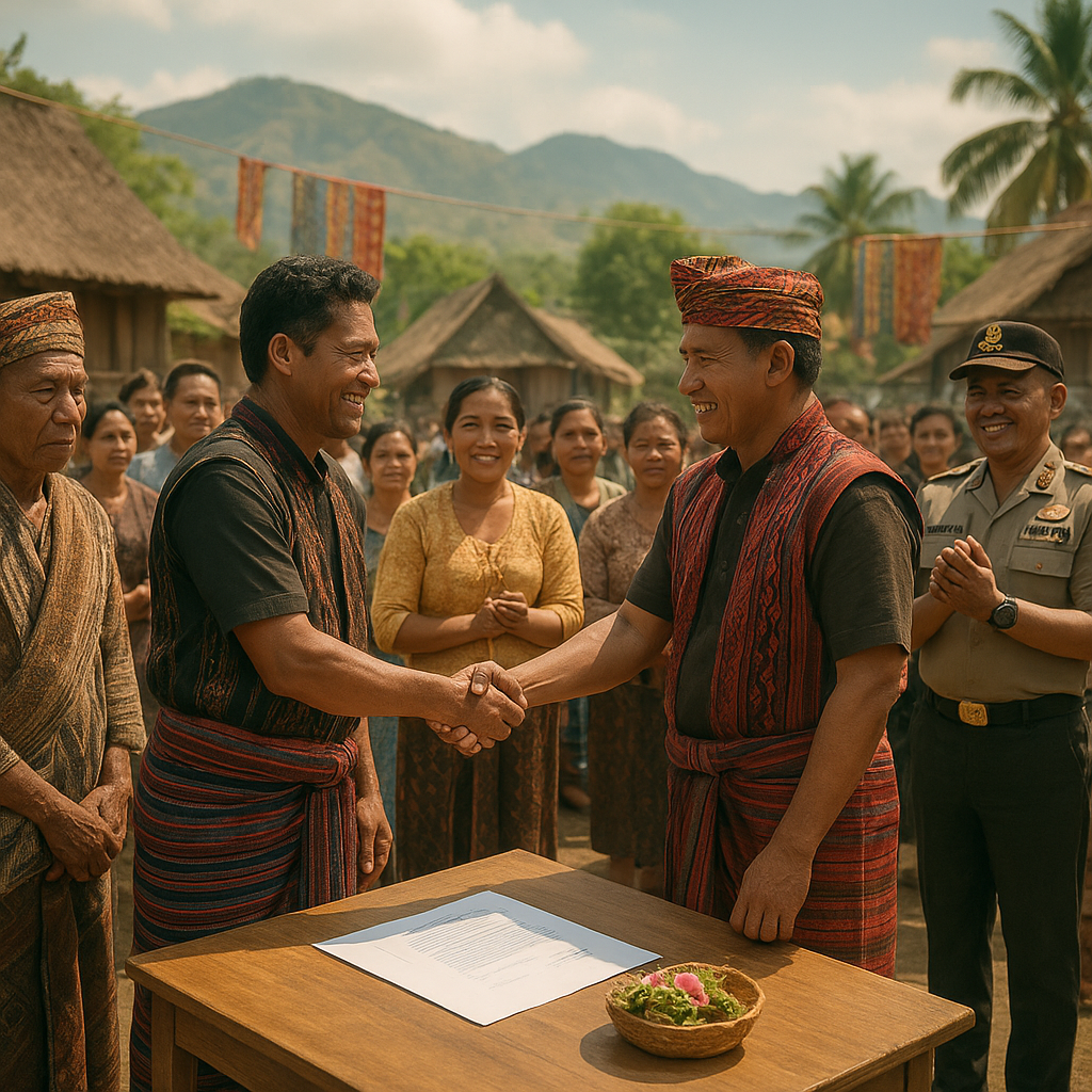 Warga Dua Desa di Adonara Timur NTT Sepakat Berdamai, Kapolres: Kami Apresiasi