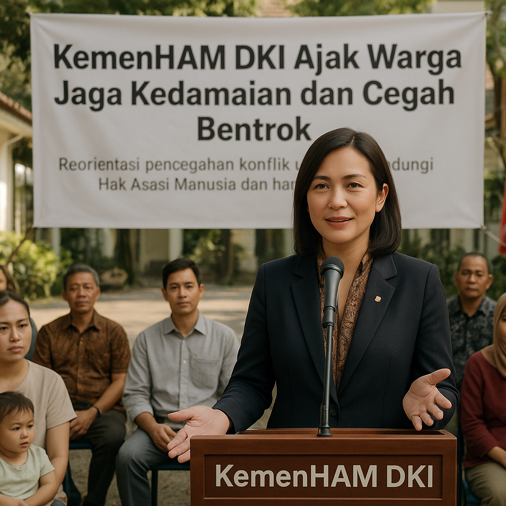 KemenHAM DKI Ajak Warga Jaga Kedamaian dan Cegah Bentrok