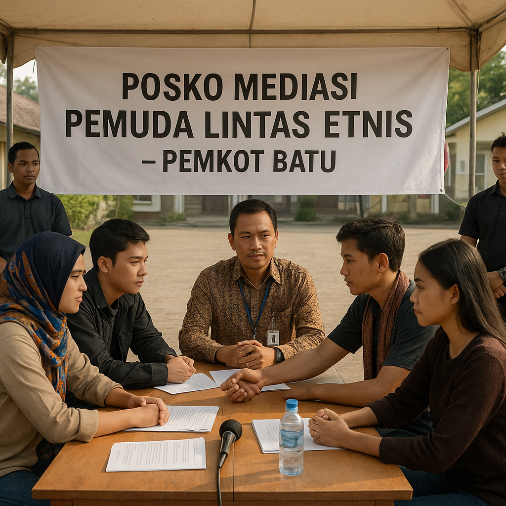 Pasca Bentrok Tenger-Badak, Pemkot Batu Dirikan Posko Mediasi Pemuda Lintas Etnis