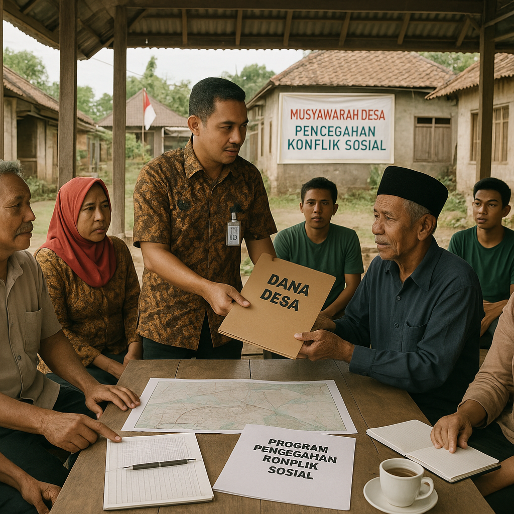 [Simulasi] Dana Desa Diarahkan untuk Program Pencegahan Konflik Sosial di Daerah Rawan