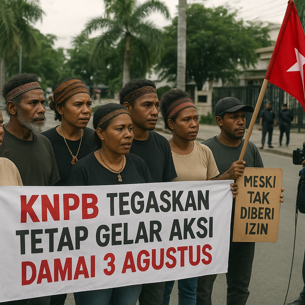 KNPB Tegaskan Tetap Gelar Aksi Damai 3 Agustus, Meski Tak Diberi Izin