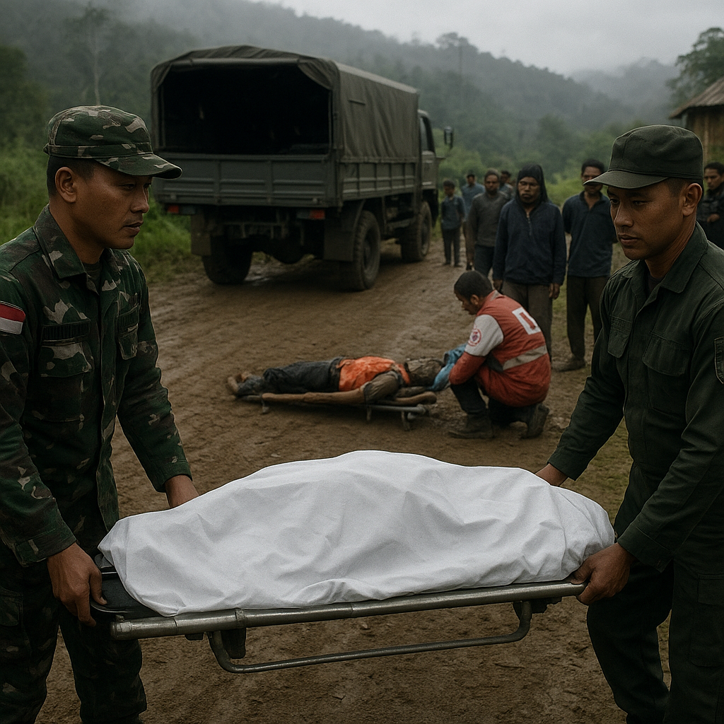 Satgas Operasi Damai Cartenz Evakuasi 5 Pekerja Proyek Tewas Ditembak KKB di Tolikara