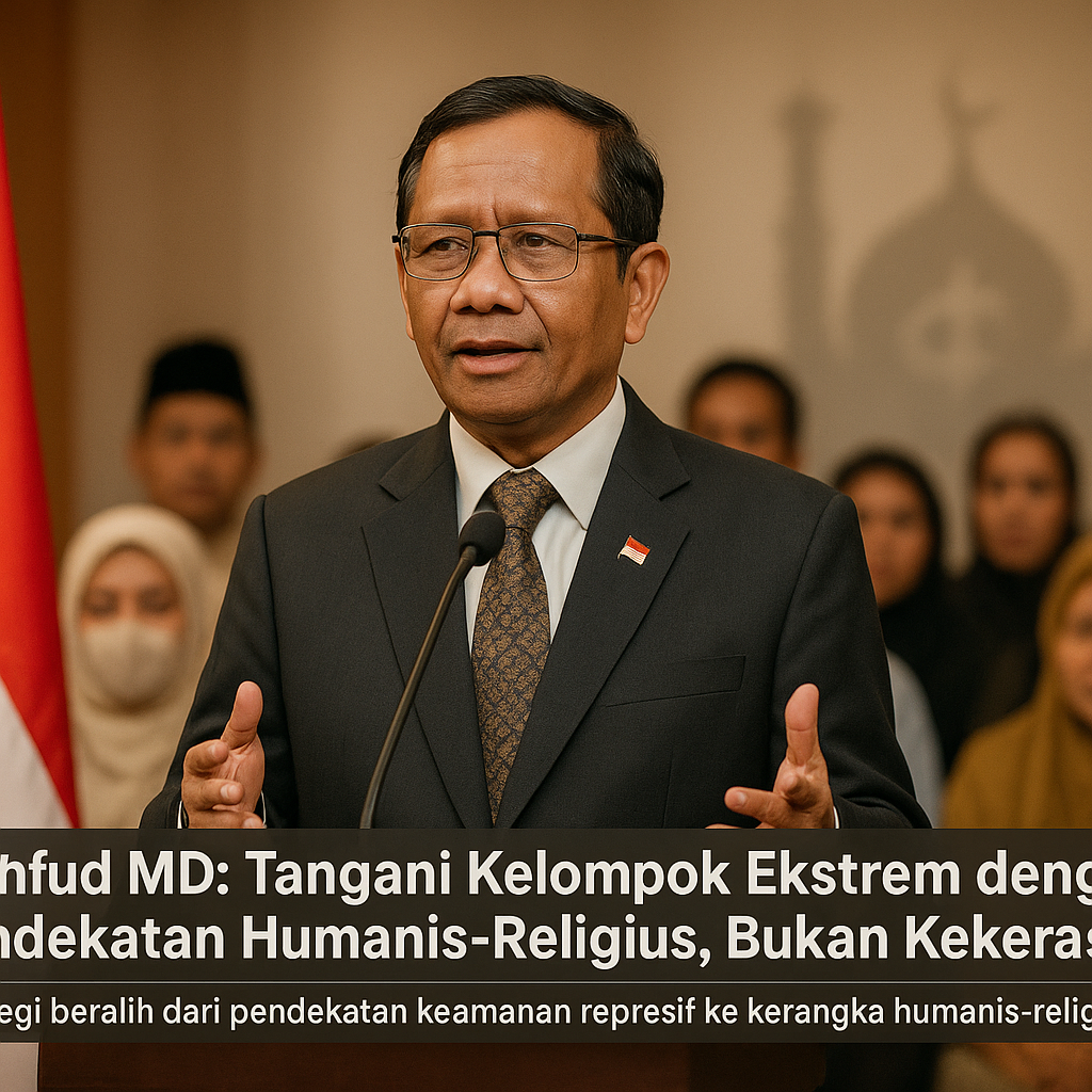 Mahfud MD: Tangani Kelompok Ekstrem dengan Pendekatan Humanis-Religius, Bukan Kekerasan
