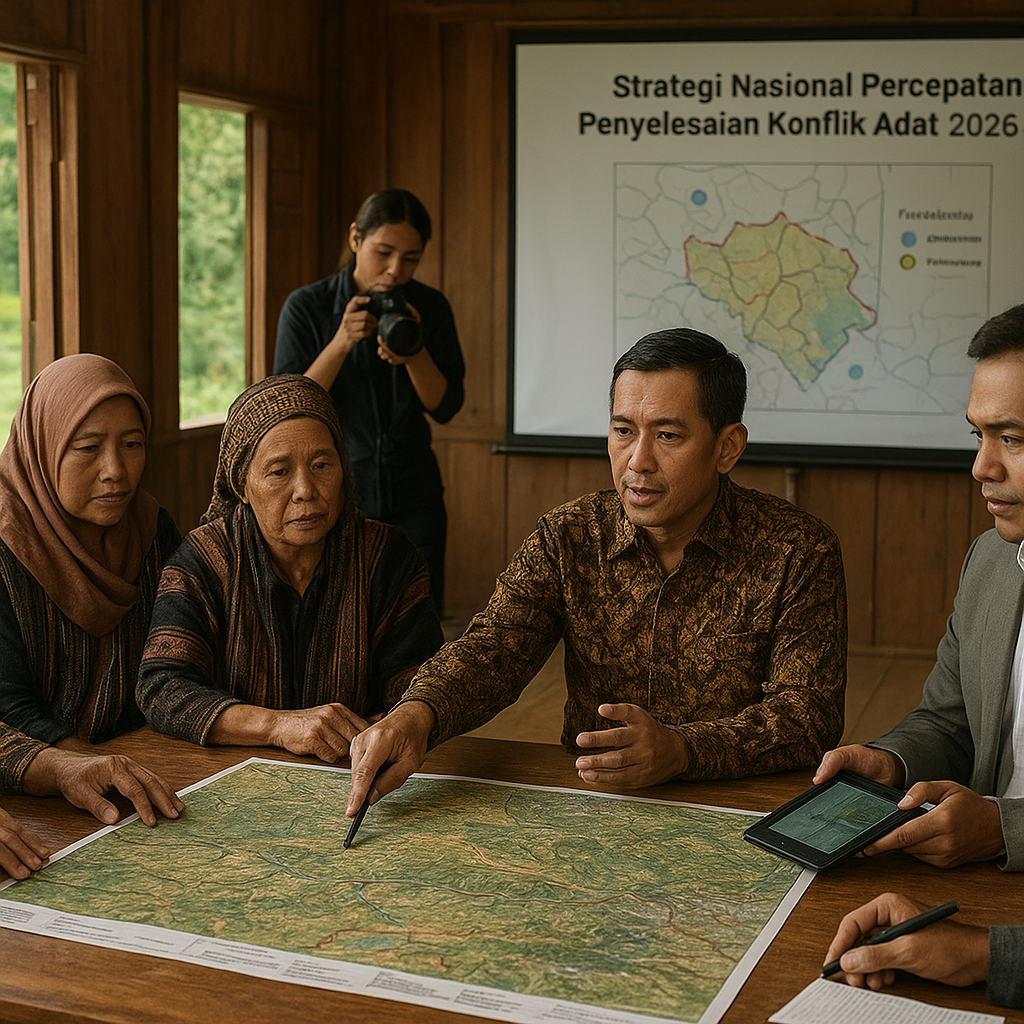 Strategi Nasional Percepatan Penyelesaian Konflik Adat: Pemetaan Lahan dan Mediasi Terstruktur