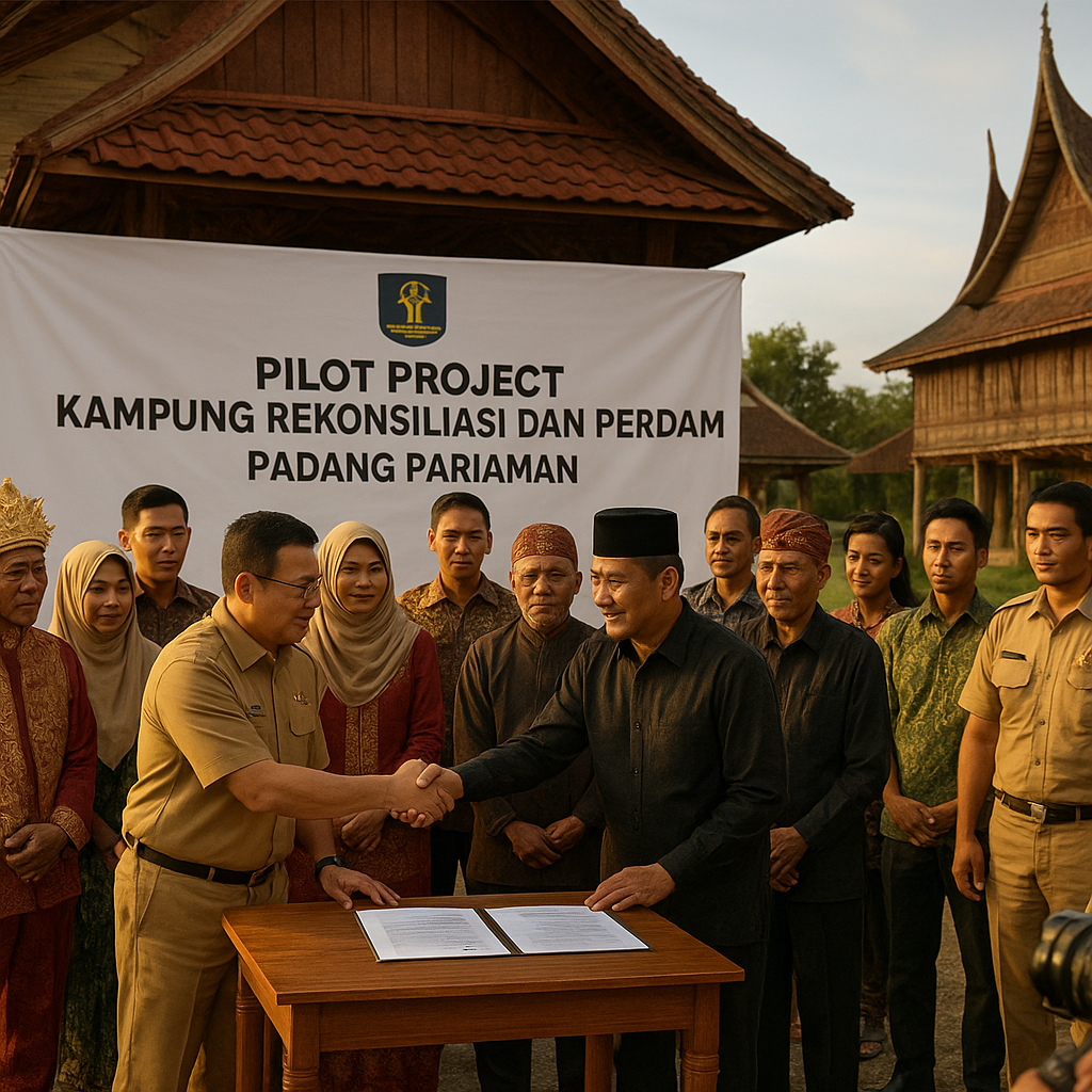 Padang Pariaman Dijajaki Jadi Pilot Project Kampung Rekonsiliasi dan Perdamaian oleh Kemenham RI