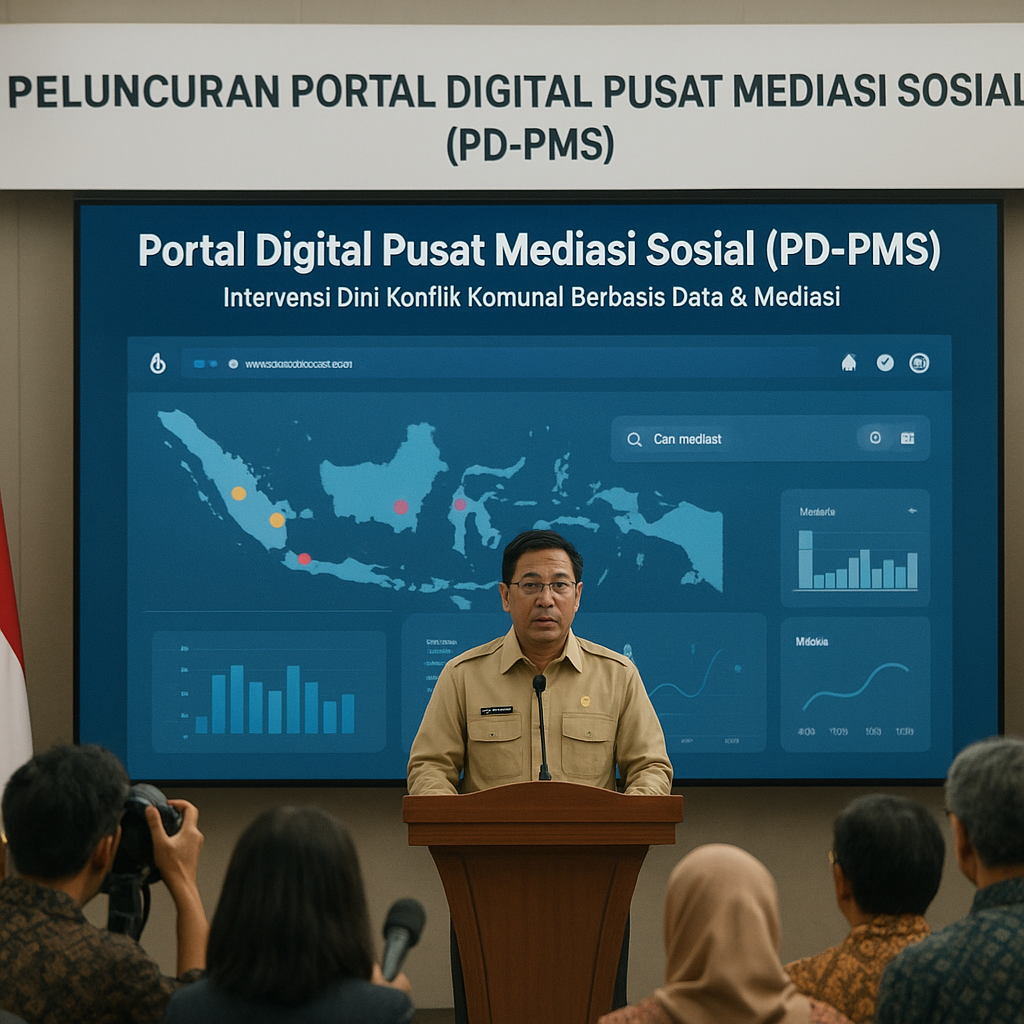 Pemerintah Luncurkan Portal Digital Pusat Mediasi Sosial untuk Intervensi Dini Konflik Komunal