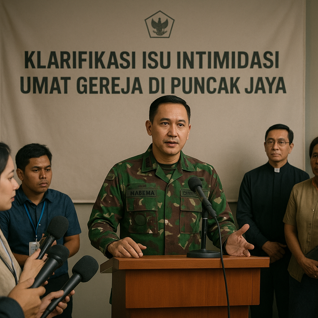 Komando Operasi TNI Klarifikasi Isu Intimidasi Umat Gereja di Puncak Jaya