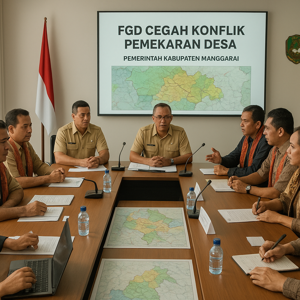 Pemkab Manggarai Gelar FGD Cegah Konflik Pemekaran Desa