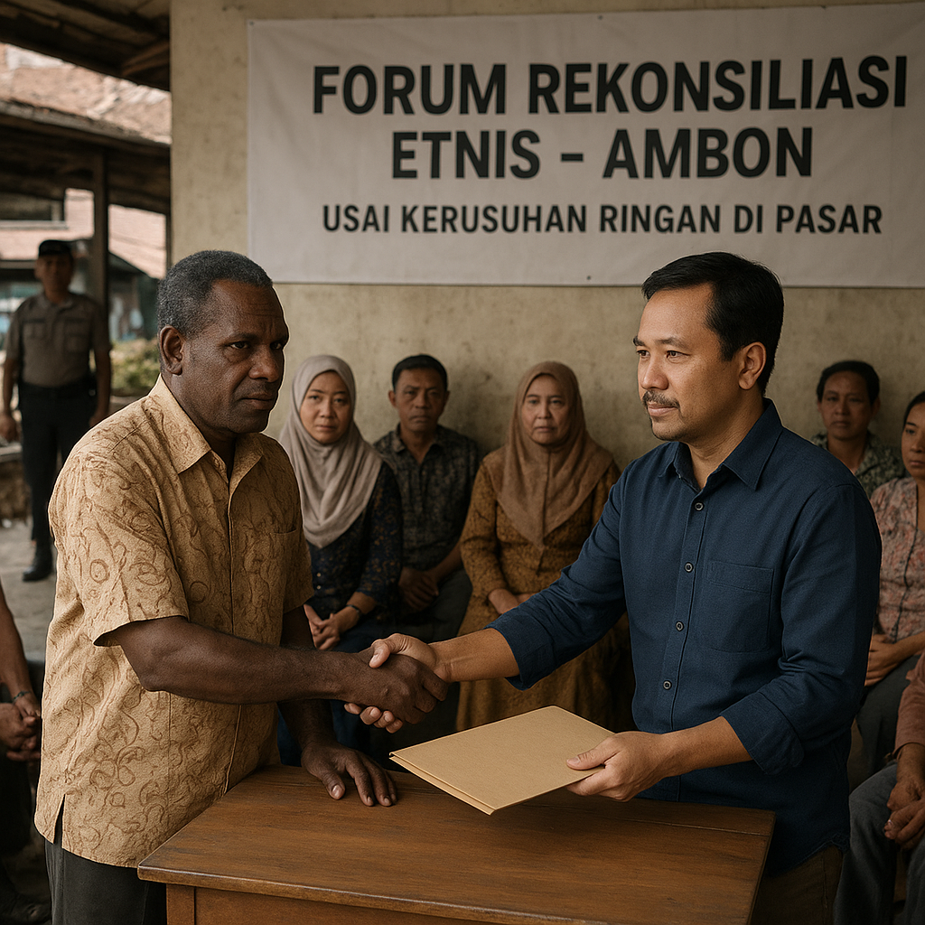 Forum Rekonsiliasi Etnis Dibentuk di Ambon Usai Kerusuhan Ringan Perebutan Pasar