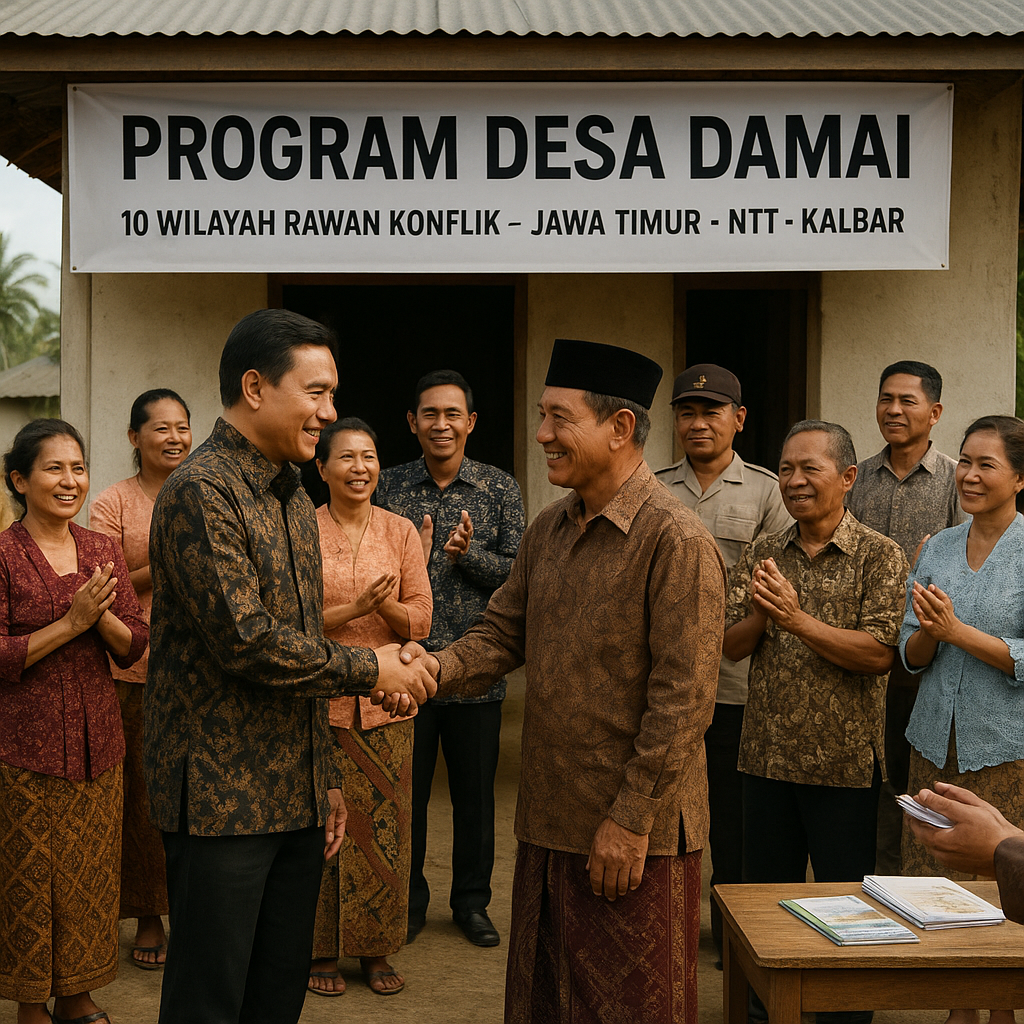 Pemerintah Luncurkan Program Desa Damai di 10 Wilayah Rawan Konflik