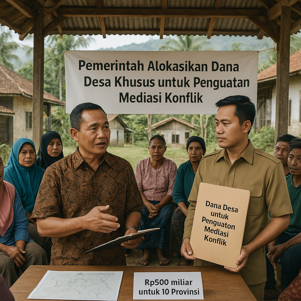 Pemerintah Alokasikan Dana Desa Khusus untuk Penguatan Mediasi Konflik di 10 Provinsi