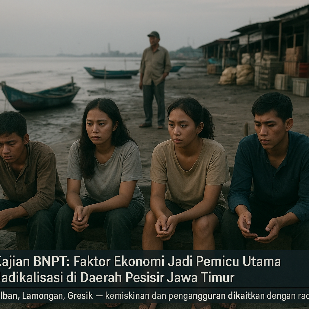 Kajian BNPT: Faktor Ekonomi Jadi Pemicu Utama Radikalisasi di Daerah Pesisir Jawa Timur