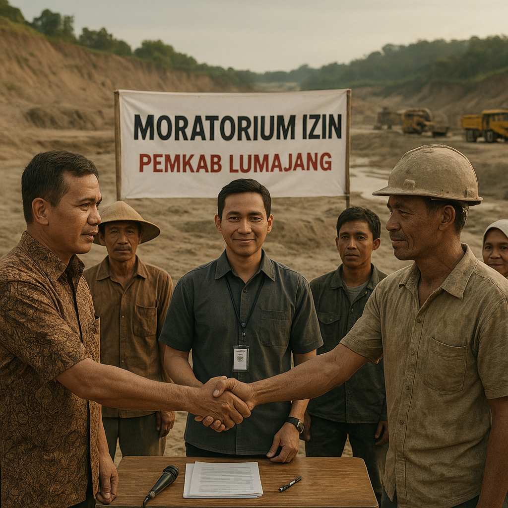 Konflik Warga dan Tambang Pasir di Lumajang Reda Setelah Pemkab Terbitkan Moratorium Izin