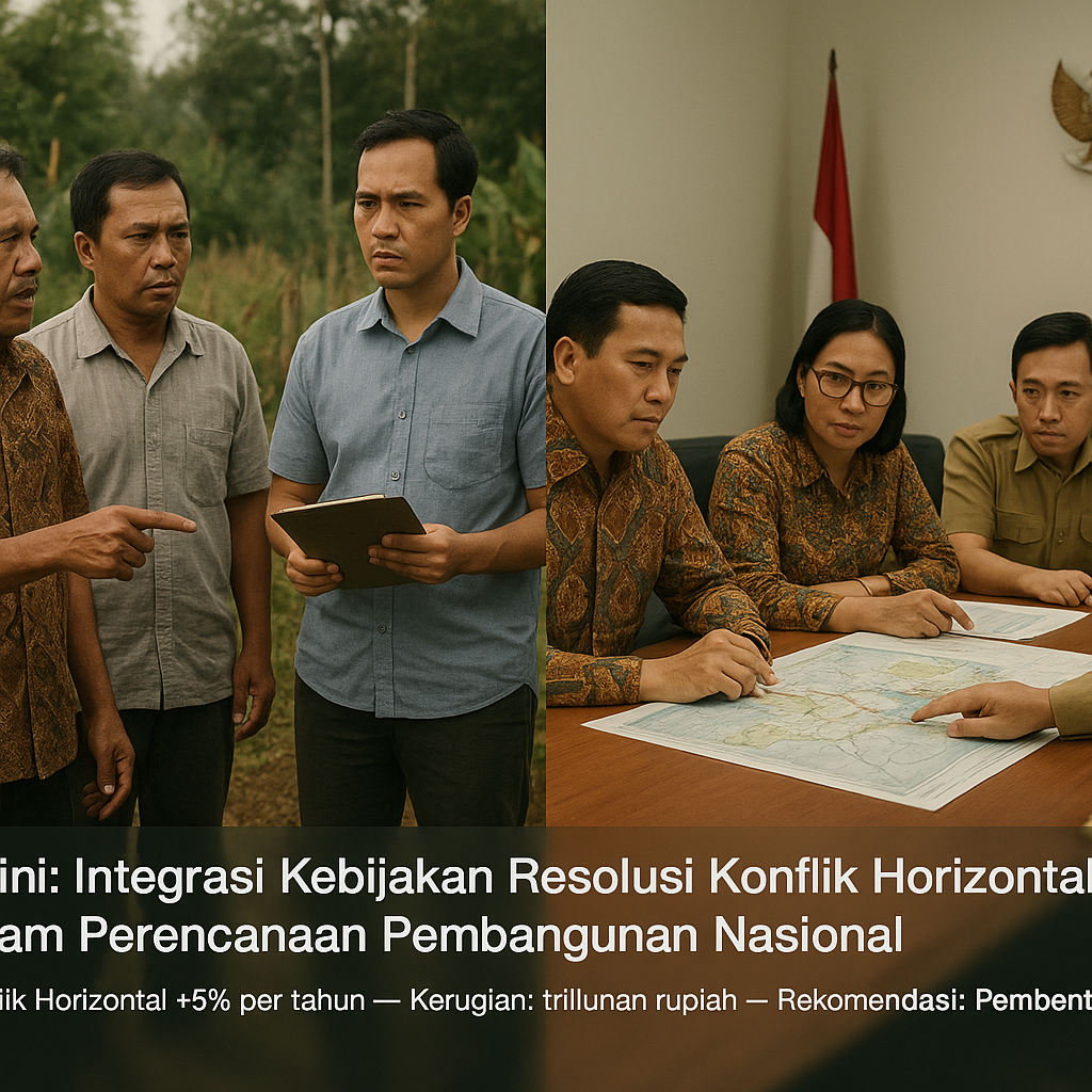 Opini: Integrasi Kebijakan Resolusi Konflik Horizontal dalam Perencanaan Pembangunan Nasional