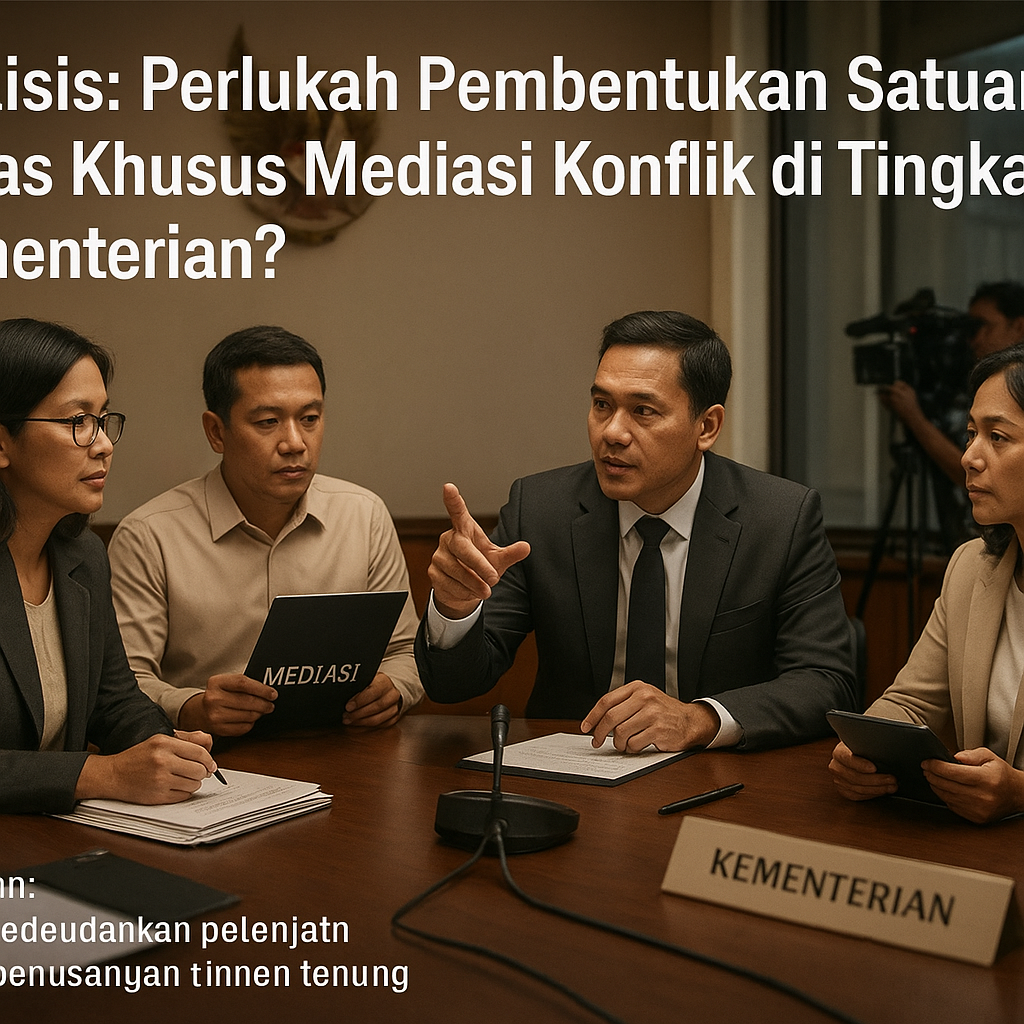 Analisis: Perlukah Pembentukan Satuan Tugas Khusus Mediasi Konflik di Tingkat Kementerian?