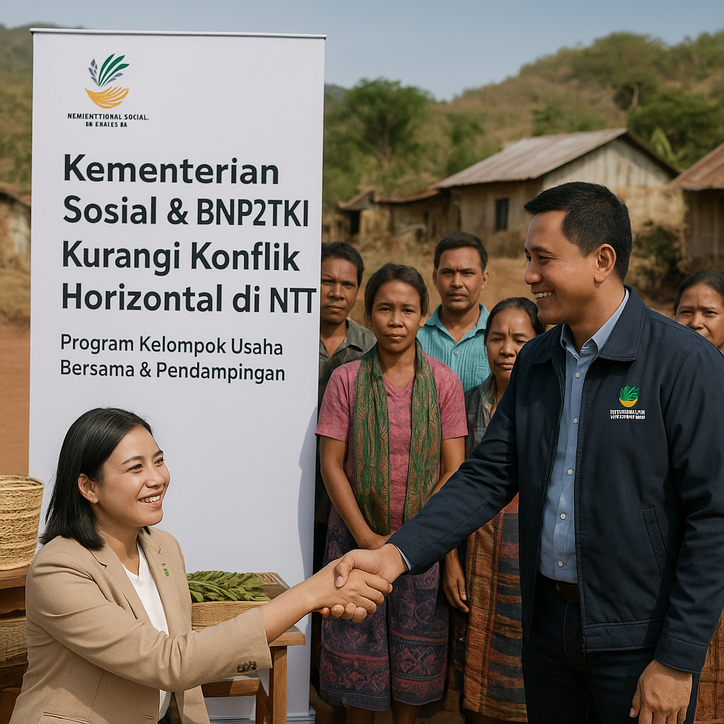 Kementerian Sosial dan BNP2TKI Berkolaborasi Kurangi Konflik Horizontal Akibat TKI Purna di NTT