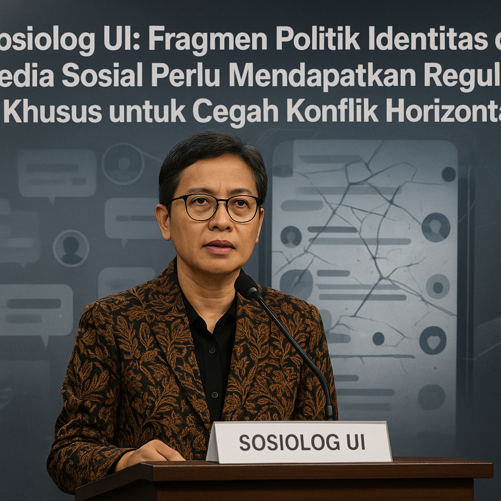 Sosiolog UI: Fragmen Politik Identitas di Media Sosial Perlu Mendapatkan Regulasi Khusus untuk Cegah Konflik Horizontal