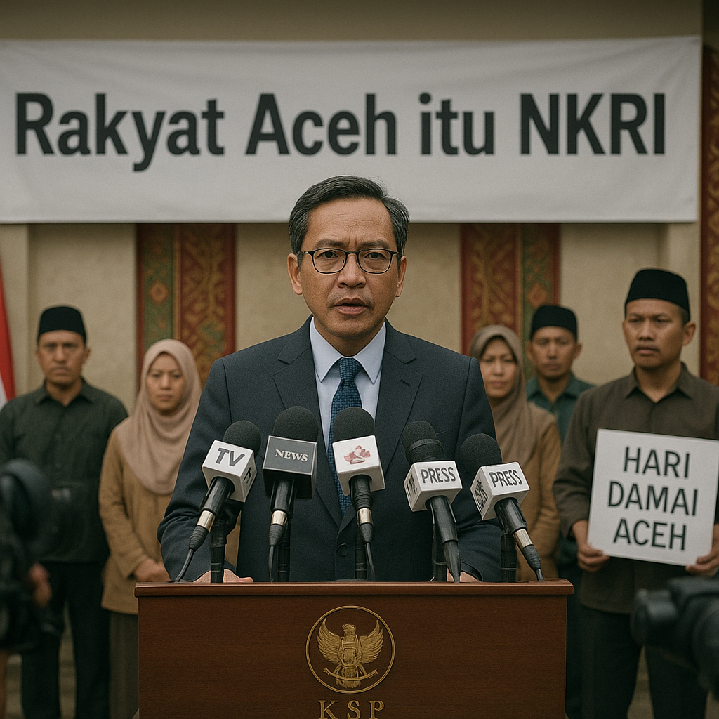 KSP Soal Kericuhan saat Hari Damai Aceh: Rakyat Aceh Itu NKRI
