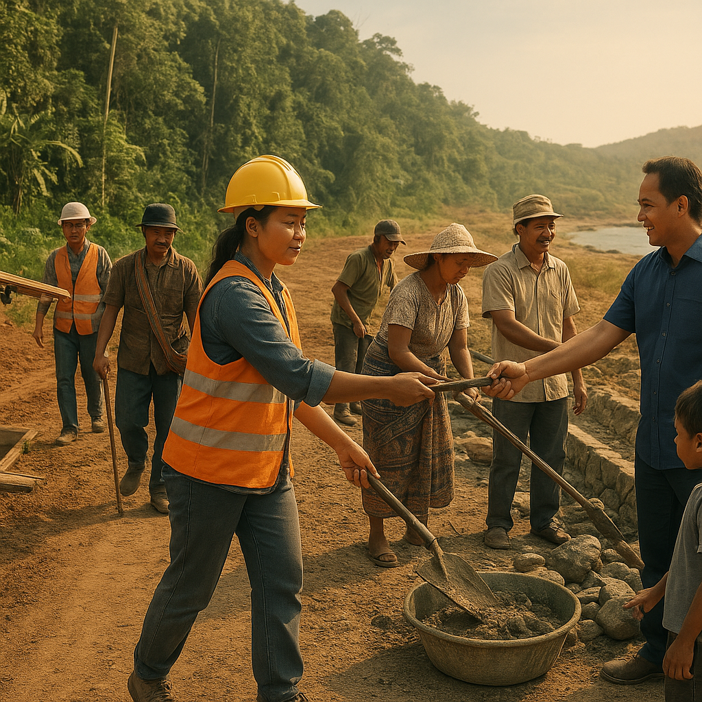 Program Padat Karya Redam Ketegangan Sosial di Perbatasan