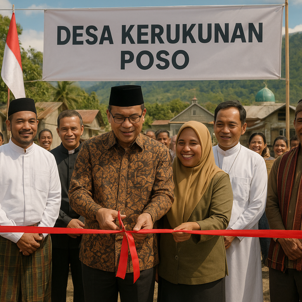Menteri Agama Resmikan Program Desa Kerukunan di Poso