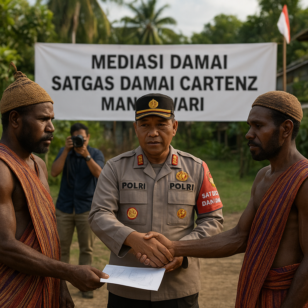 Polri Gelar Mediasi Lintas Suku di Papua Barat: Upaya Redam Ketegangan Tanah Ulayat