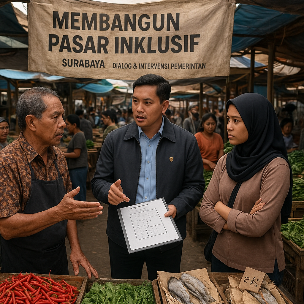 Membangun Pasar Inklusif: Upaya Meredakan Ketegangan Pedagang Lokal dan Pendatang di Surabaya