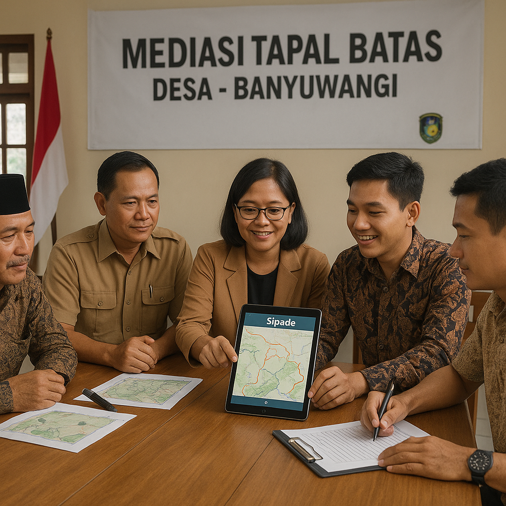 Konflik Tapal Batas Desa di Banyuwangi Diselesaikan dengan Mediasi Berbasis Aplikasi