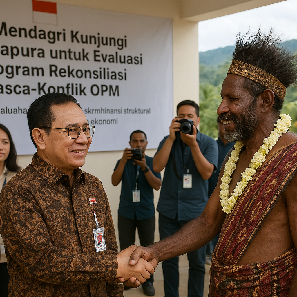 Mendagri Kunjungi Jayapura untuk Evaluasi Program Rekonsiliasi Pasca-Konflik OPM