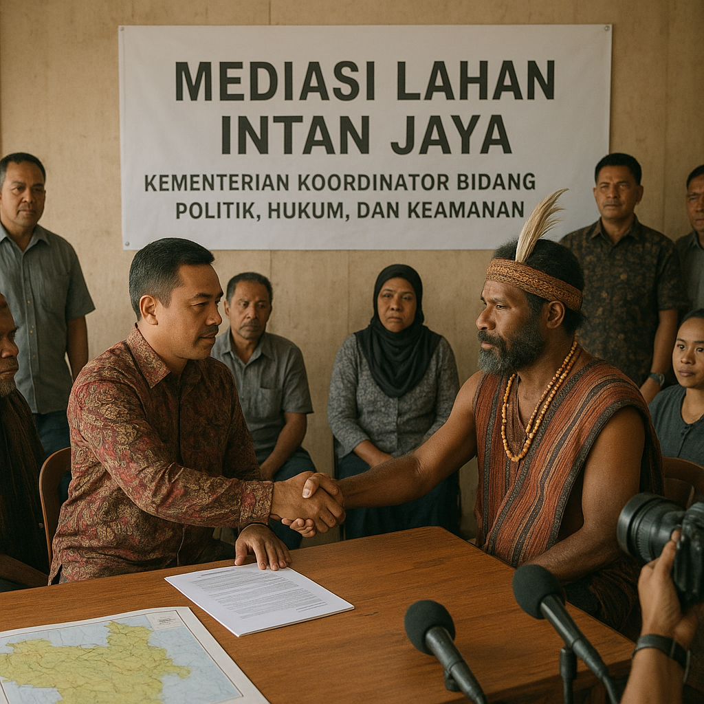 Pemerintah Resmikan Mediasi Lahan di Papua, Libatkan Tokoh Adat dan Masyarakat