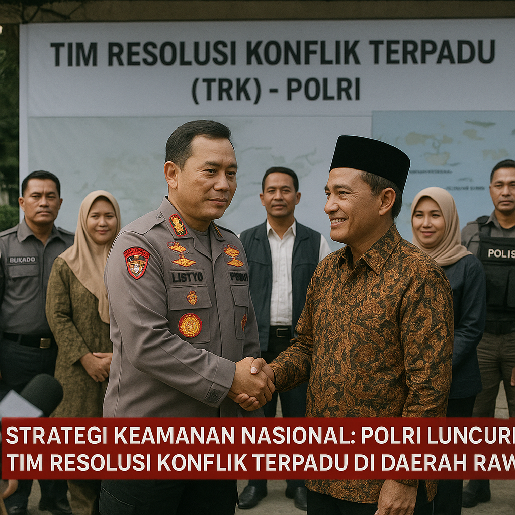 Strategi Keamanan Nasional: Polri Luncurkan Tim Resolusi Konflik Terpadu di Daerah Rawan