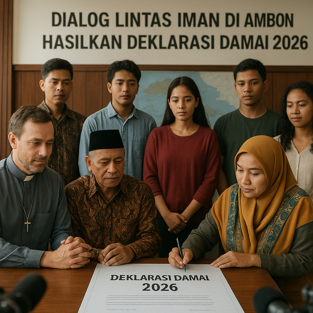 Dialog Lintas Iman di Ambon Hasilkan Deklarasi Damai untuk Mencegah Konflik Berulang
