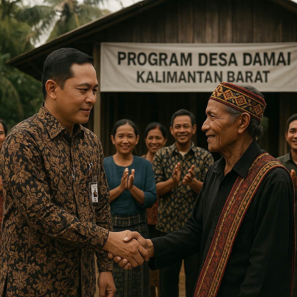 Program Desa Damai di Kalimantan Barat Berhasil Turunkan Konflik Antarsuku 40%